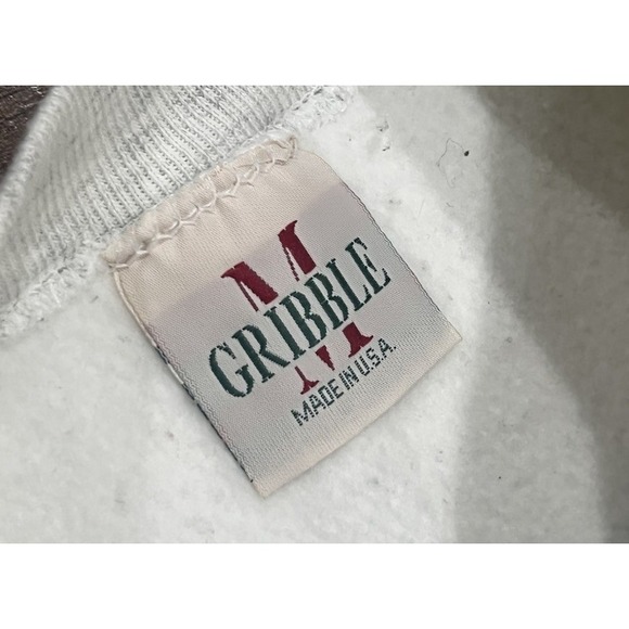 Vintage 80s 90s Chicago Bulls Reversible Crewneck Sweatshirt Grey‎ XL Gribble - Picture 3 of 9